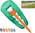 Ball Badge HeightRight Adjustable Golf Tee Height Tool – Precision Tee Height Setter for Consistent Swings, Durable Aluminum Design, Easy-to-Use Golf Training Aid