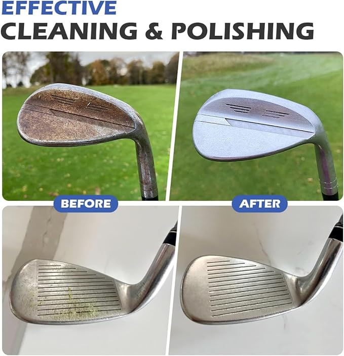 SCOTTCHEN Golf Club Polish,Golf Groove Cleaner,Golf Club Cleaner and Scratch Remover 8 Oz - 2000 Grit Formula for Premium Shine & Protection