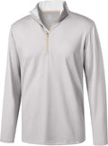 Obla Golf Quarter Zip Pullover Men Fleece Mock Neck Sweatshirt Winter Warm 1/4 Zip Long Sleeve Golf Shirt