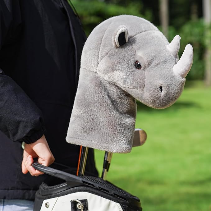 Driver Headcover, Funny Golf Club Covers Soft Plush Animal Golf Head Covers, Creative Golf Headcover Fits Standard 460cc Driver Head