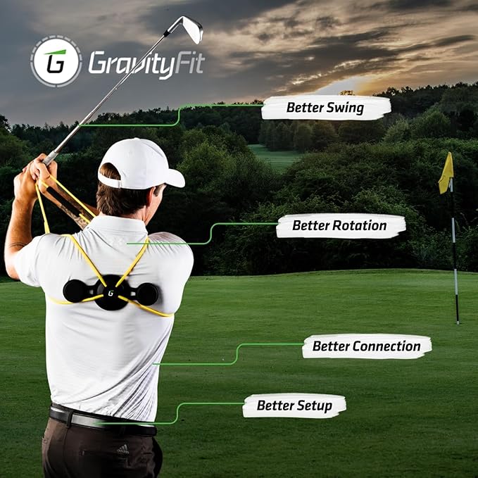 Golf Swing Performance Trainer Aid | Golf Swing Trainer Trusted by PGA Coaches | Backed by 30 Years Research | Elevate Your Golf Training | Enhance Strength, Stability, Rotation & Posture