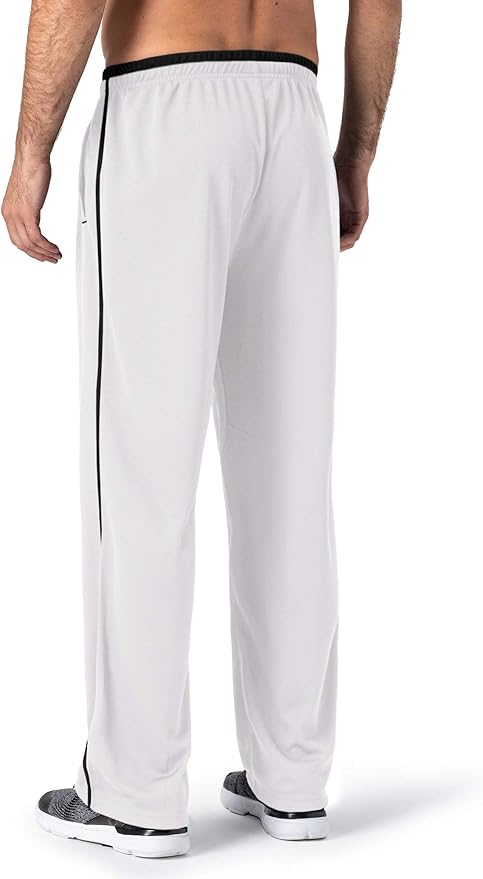 MAGNIVIT Men's Lightweight Sweatpants Loose Fit Open Bottom Mesh Athletic Pants with Zipper Pockets