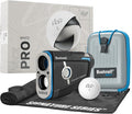 Bushnell Golf Tour Hybrid GPS Laser Rangefinder with Vice Balls | Slope Compensation, Magnetic Mount, Front/Middle/Back Distance, 1300 YD Range, PinSeeker | Signature Series Golf Towel