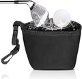 Golf Club Cleaner Bag with Clean Club Grooves, Golf Ball Cleaner Pouch with Waterproof Clean Face Tech Liner, Detachable Clip Machine Washable Golfball Washer Bags Golfball Accessories