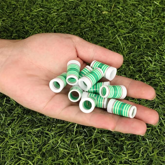 10 Pcs Golf Ferrules,Golfing Club Ferrules Colorful Golfing Iron Ferrules Fit 0.35Inch Tapered Steel Shafts
