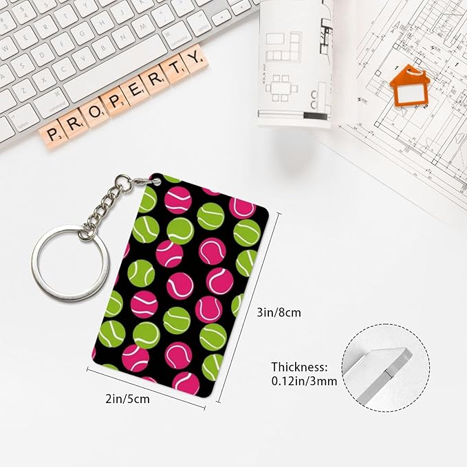 Golf Keychains Rectangular Acrylic Keychain Daily Key Ring Car Key Fob Holder 2X3 Inch