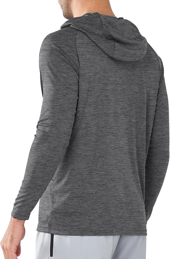 NORTHYARD Men's UPF 50+ Hoodie Shirts Long Sleeve Sun Protection Fishing Swim Beach UV SPF Rash Guard Quick Dry Lightweight