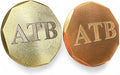 Personalized Golf Ball Marker Set of 2 - Solid Brass & Copper Golf Accessories for Men - Golf Gifts for Men & Golf Ball Marker - Unique Golf Gifts