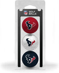 Team Golf NFL Regulation Size Golf Balls, 3 Pack, Full Color Durable Team Imprint