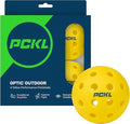 PCKL Optic Speed Pickleball Balls | Choose Indoor or Outdoor Pickleballs | USAPA Tournament Aproved | 4 Pack Crack-Resistant