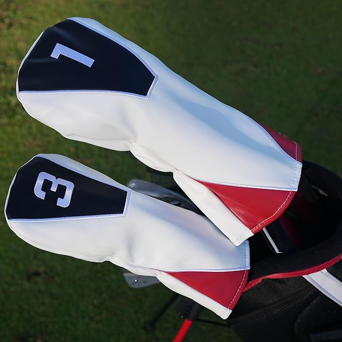 Single Headcover, Easy Slip-On Easy-Off Golf Club Headcover, Fleece Lined Interior, Water Resistant and Durable Shell, Individual Retail Sport Pack
