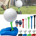 Hinged Turf Base V3 - Turf Tee for Artificial Turf-Includes Tee Variety Packs, Golf Simulator Training Tees, Tees Quick Easy Ball Setup All-Weather for Driving Range Home