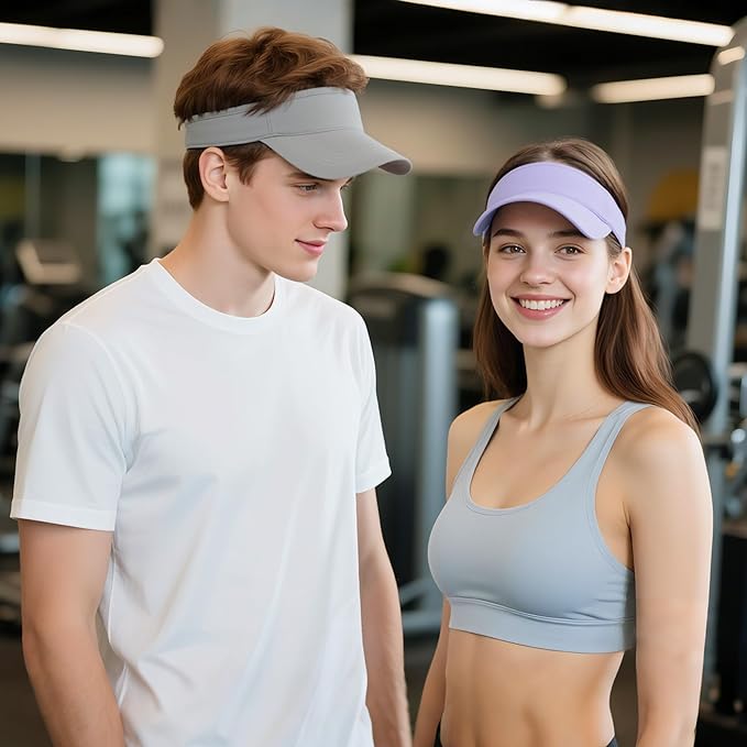 Sun Visor Hat Breathable Visors Sport Golf Visor Adjustable Velcro Sun Cap UV Performance Hats for Women Men