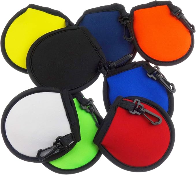 8 Pack Portable Pocket Golf Ball Washer Golf Ball Cleaner Pouch