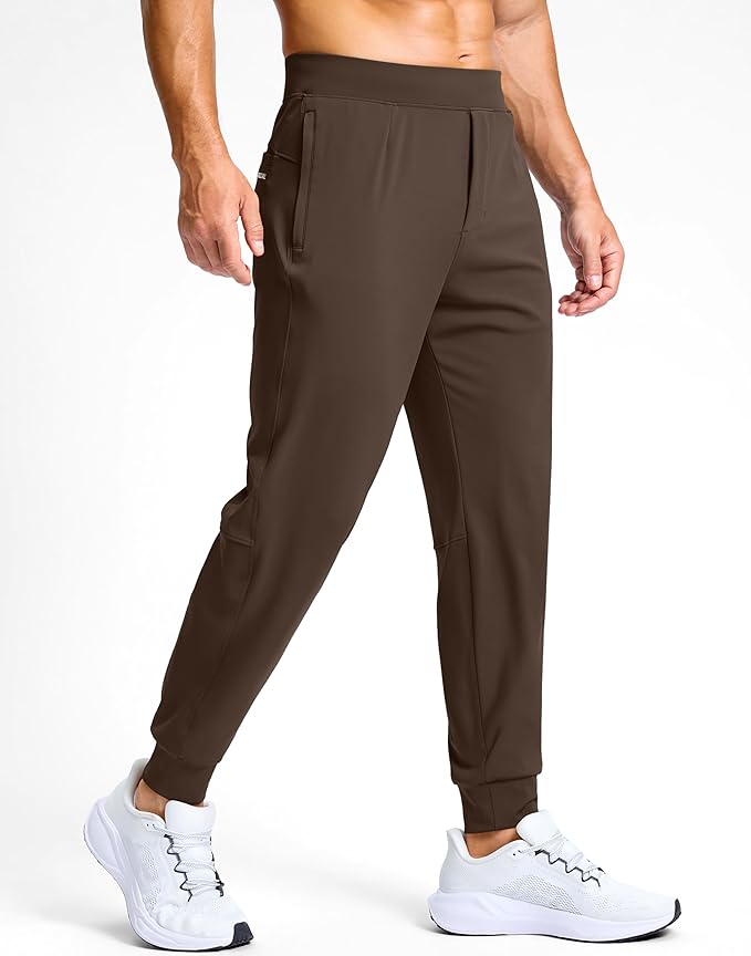 G Gradual Men's Golf Joggers Pants with Zipper Pockets Stretch Sweatpants Slim Fit Track Pants Joggers for Men Work Running