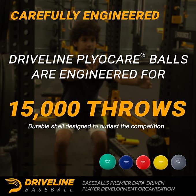 Driveline Baseball PlyoCare Balls - Weighted Pitching Training Balls + Free 16-Week Program
