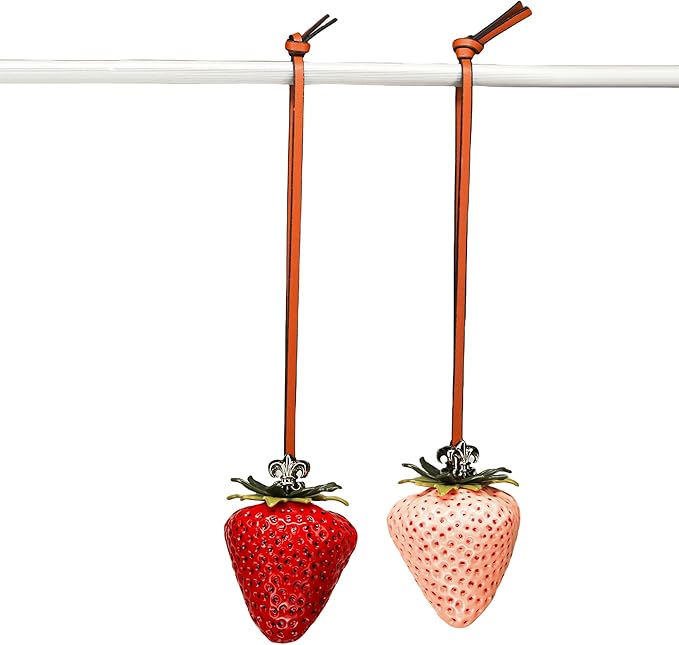 Cherry Bag Charm, Cute Strawberry Fruit Bags Charm Purse Charms Keychain Women Bag for Handbag