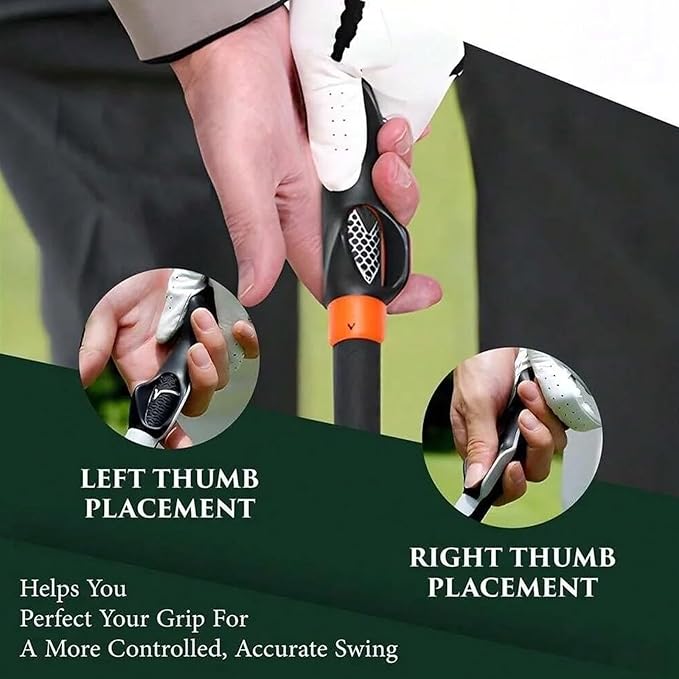 2 Pcs Blue Golf Grip Trainer for Right Hand - 6 inch Golf Swing Practice Tool to Fix Hand Position & Improve Swing,Correct Aid for Beginners,