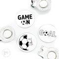 Soccor Golf Ball Markers Set of 3 – Game On, Soccor Ball, Goal with Ball-Golf Ball Markers Valentines Day Christmas Birthday Love Golf FBA-SOCCOR-3-GOLF