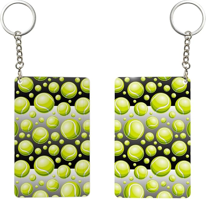 Golf Keychains Rectangular Acrylic Keychain Daily Key Ring Car Key Fob Holder 2X3 Inch