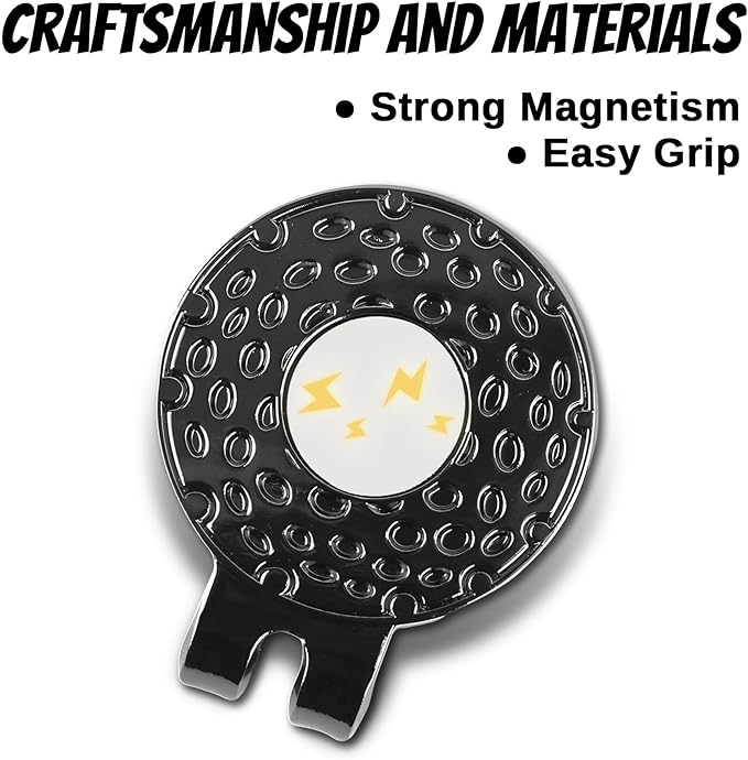 24 PCS Magnetic Golf Hat Clips Ball Marker Holder for Golf Gloves Hats Bags Caps Visor Belt