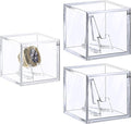 Championship Ring Display Case,Acrylic Display Box and Holder for Super Bowl Rings, Championship Rings, and Baseball Rings,for Collectors and Enthusiasts,3pcs