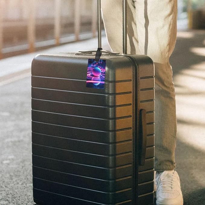 Neon Golf Luggage Tag Suitcase Identify Labels Personalized Travel Bag Tag 2.5X4.1Inch