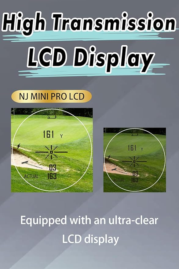 NINJOR GOLF(Ninja Golf) NJ Mini Series Golf Range Finder with Slope Switch and Pin Lock Laser RangeFinder Max1000YD