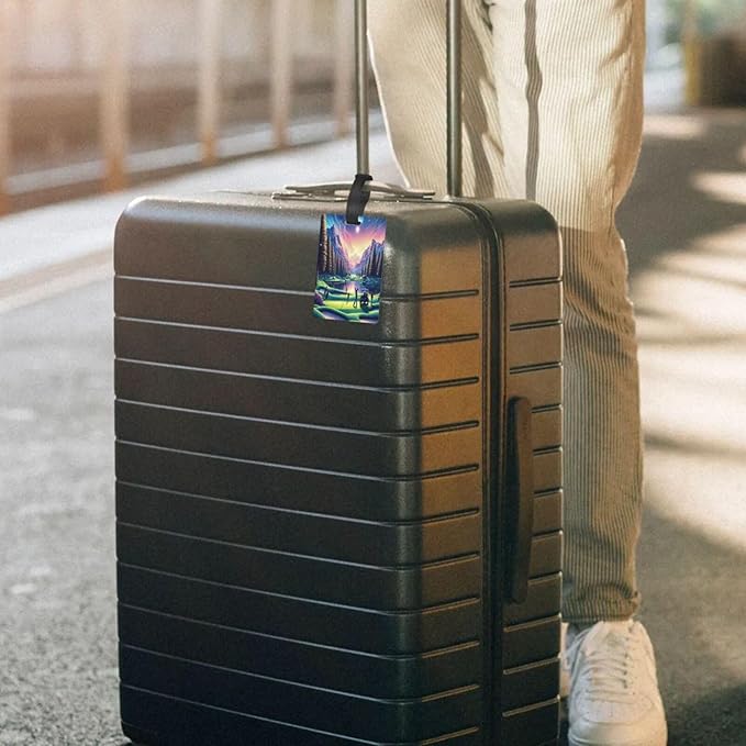 Golf Luggage Tag Suitcase Identify Labels Personalized Travel Bag Tag 2.5X4.1Inch