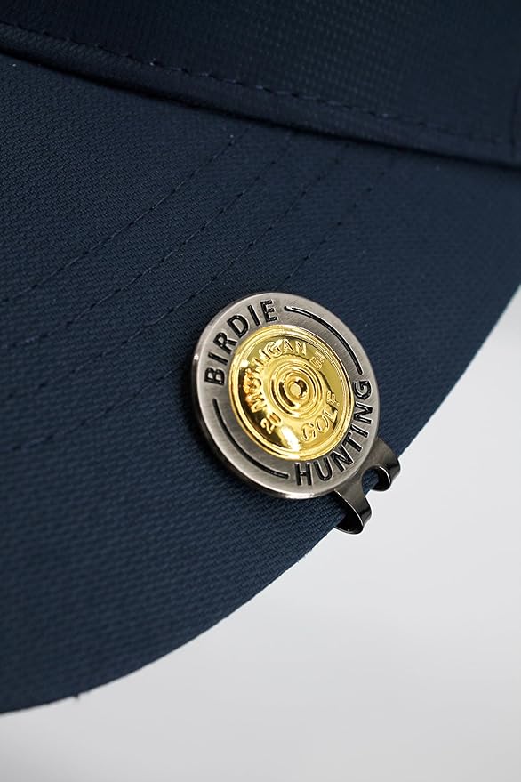 Golf Ball Marker + Magnetic Hat Clip, Funny and Unique Golf Gift, Premium Quality, The Perfect for Your Favorite Golfer, Golf Accessories for Any Occasions (Birdie Hunting)