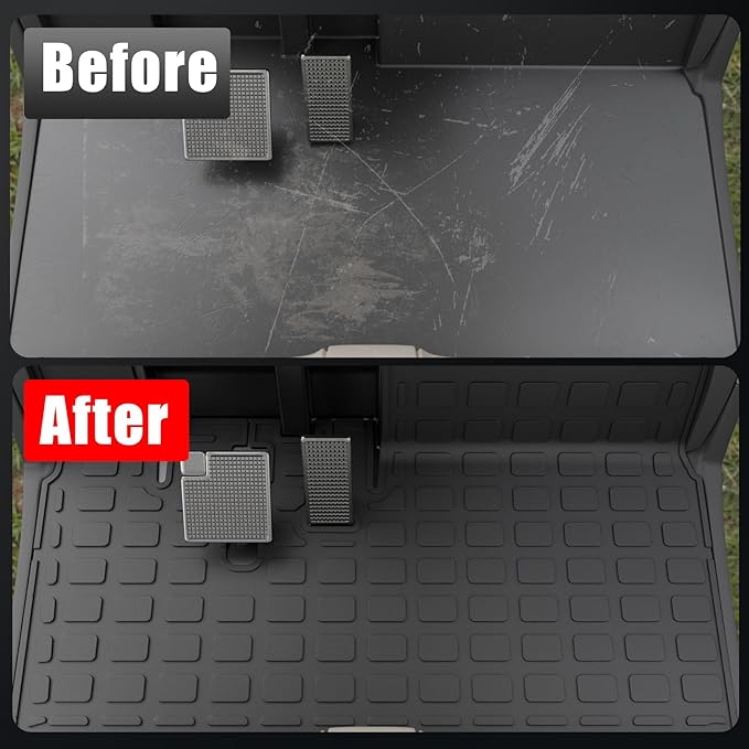 Floor Mats Compatible with 2007-2016 Yamaha Drive (Gen1)/Adventurer/G29/YDR TPE All Weather Guard Protector for 2015 Drive Accessories