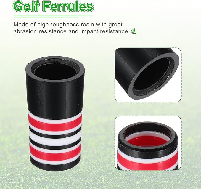 PATIKIL Golf Ferrules Tapered Golf Club Ferrules Multi-Ring Iron Ferrule Rings