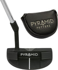 Pyramid Golf Putter for Improved Accuracy & Consistency – Gear Effect Grooves, High MOI, Precision Milled Face, Soft Feel Grip, Forgiveness on Mishits, Free Head Cover, Ideal for Inconsistent Stroke
