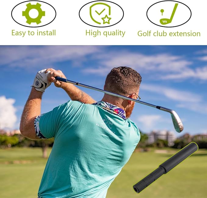 0.520inch Golf Club Extender Club Shaft Extension for Extension of Iron Wood Putter 2PCS
