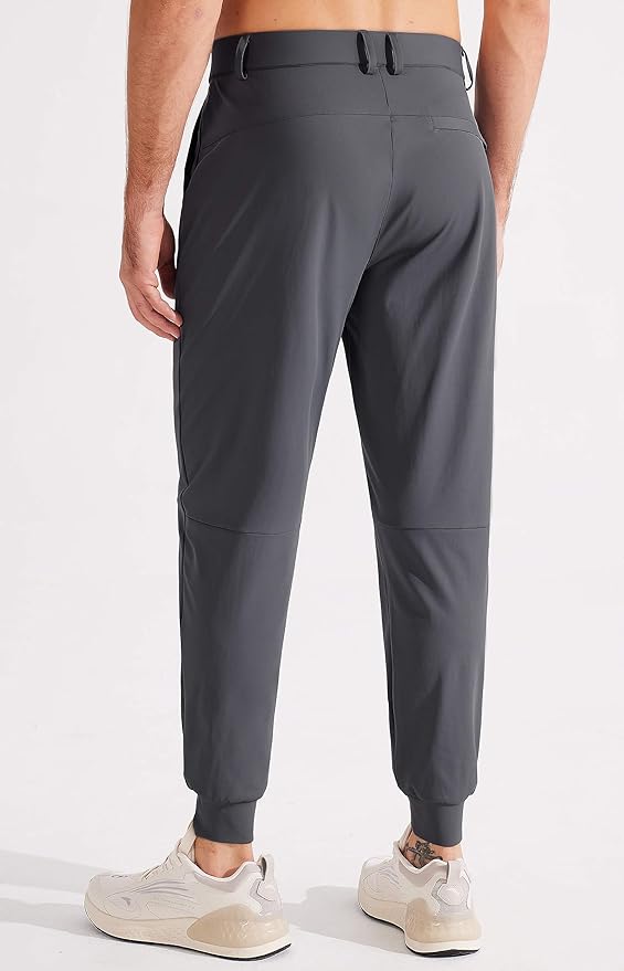 Libin Men's Golf Pants Joggers Lightweight 3 Pockets Slim Fit Soft Stretchy Tapered Work Dress Athletic