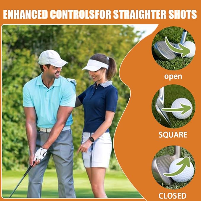 Golf Training Aid Swing Grip Pad, Posture Correction Tool, Non-Slip Swing Aid for Accuracy & Control