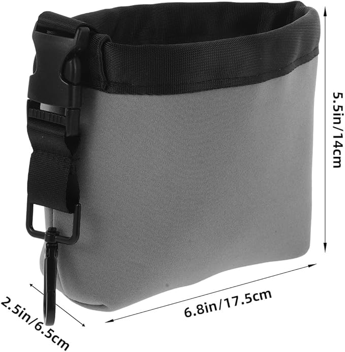 Golf Club Cleaning Pouch with Gear Clip Hook Portable Golf Ball Cleaning Bag Removable Brush Holder for Men for Women