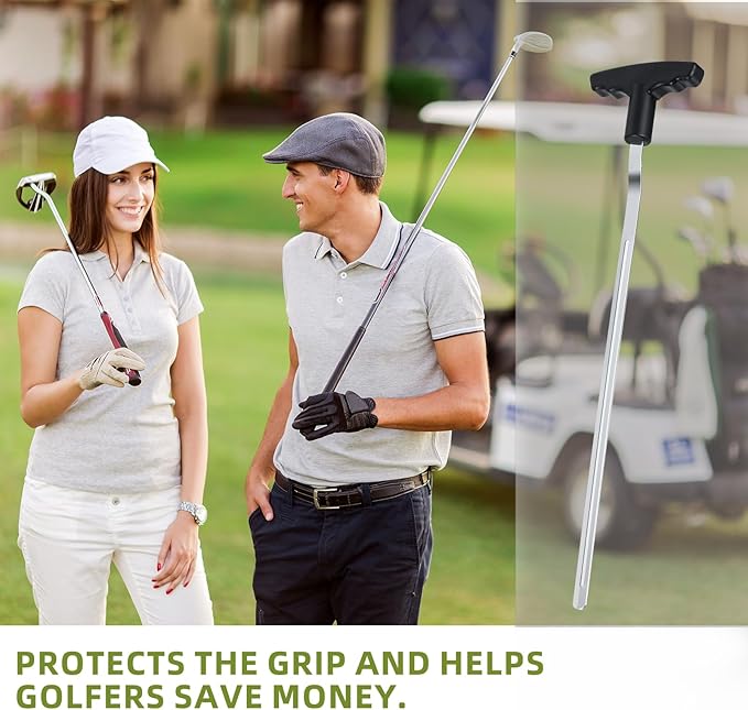 Golf Grip Removal Tool, 12" V-Groove Grip Remover Saver for Standard Length Swinging Grips, High-Carbon Steel Golf Club Regripping Kit, Golf Supplies, Golf Grip Kit, Grip Repair Tool