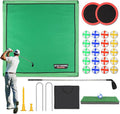Golf Chipping Game for Outdoor Indoor: Backyard Golf Games for Kids & Adults , Golf Gifts for Men,Golfer, Golf Set with 20 Sticky Balls, Putting Mat, Putter & Carry Bag, Golf Simulators for Home