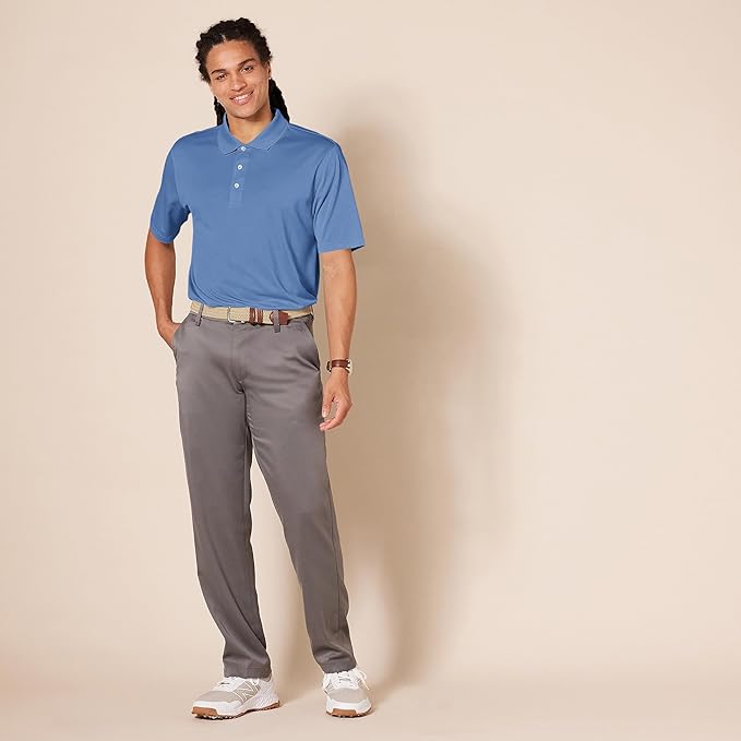 Amazon Essentials Mens Golf Polo Shirt, Moisture-Wicking Quick Dry, Short Sleeve