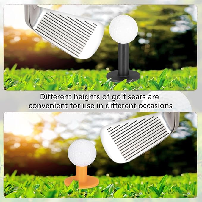 Rubber Golf Tees [] - Flexible Stable Ball Holder Use for Home & Outdoor & Indoor Tall Training Driving Range - [] Hitting Mats