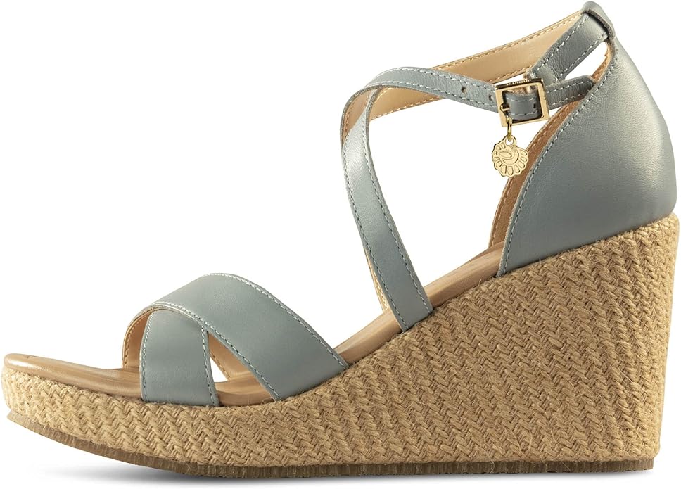 JATAREA Leather Wedge Sandals for Women | Women's Sandals Perfect for Summer