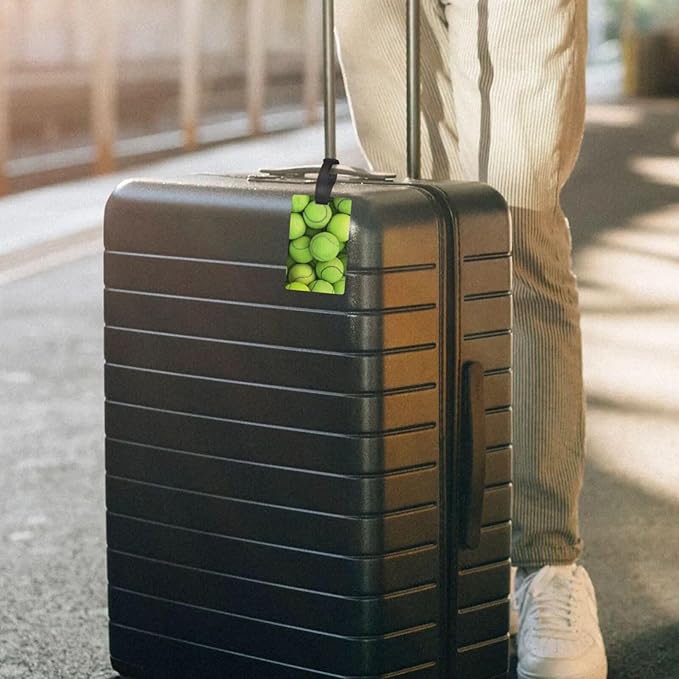 Tennis Ball Luggage Tag Suitcase Identify Labels Personalized Travel Bag Tag 2.5X4.1Inch