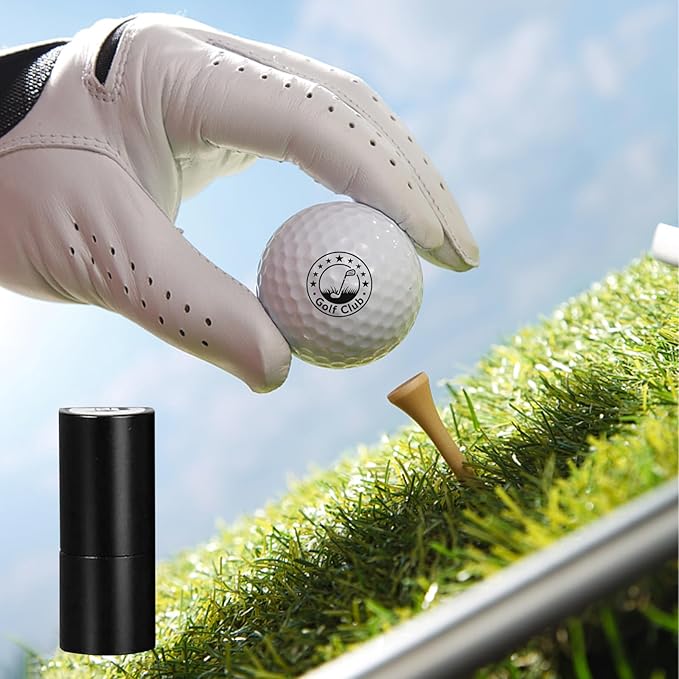Golf Ball Stamp, Personalized Golf Ball Stamp with Metal Storage Case, Golf Ball Stamp Markers,Reusable Waterproof Golf Ball Marking Gift for Men Golfer & Dad Husband, Golf Balls Stamp