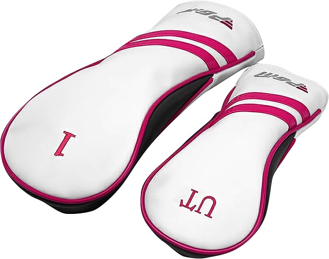 PGM Golf Club Set - 9 Pieces Junior Complete Golf Club Set for Kids Children - Right Handed - Driver(#1), Hybrid, Iron(#7,#9,#S), Putter, Golf Stand Bag