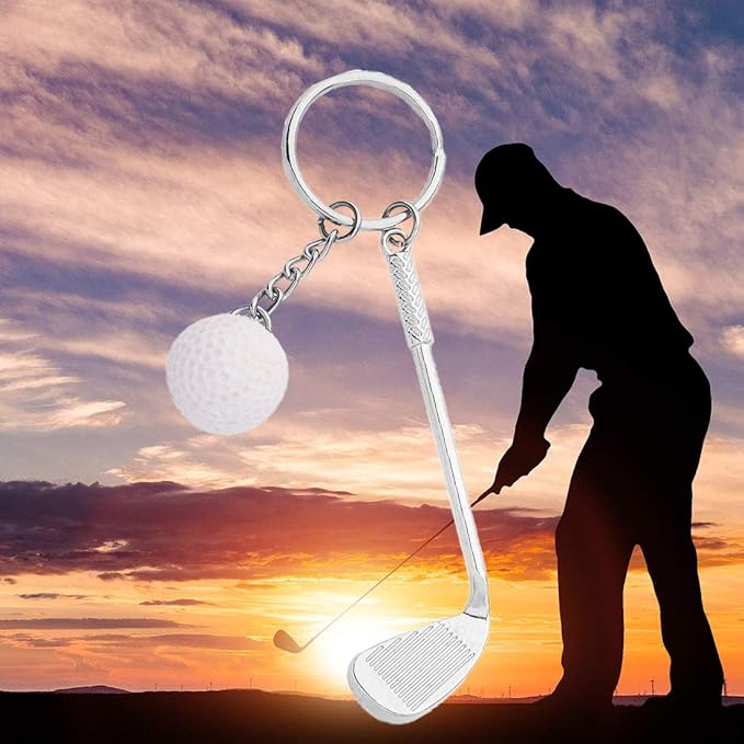 CHOORO Golfer Gift Golf Keychain Golf Ball Jewelry Golf Lovers Gift Golf Team Gift Golf Coach Players Gift
