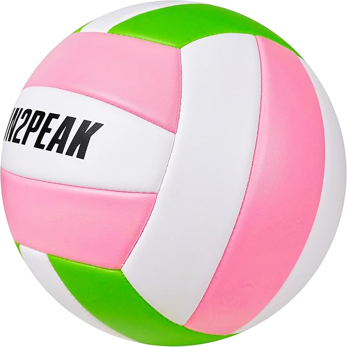 Soft Touch Volleyball Ball Gifts for Teen Girls Kids Youth Team Beginners Durable Volleyballs for Outdoor Indoor Beach Pool Water Play Official Size 5 Training Practice Volley Ball