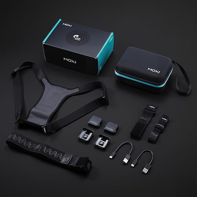 MOXI SwingMotion Golf Swing Analyzer – Dual Wearable IMU Sensors for Real-Time BioFeedback & 3D Visualization via App – Improve Wrist, Torso, Hip & X-Factor with 4 Training Modes