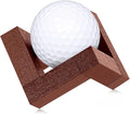 Golf Ball Display Holder 1.97 Inch Wooden Golfball Display Stand Baseball Rack Case for Souvenir Collections Tabletop Desk Decor Men Golf Enthusiasts(1 Pcs,Walnut Color)