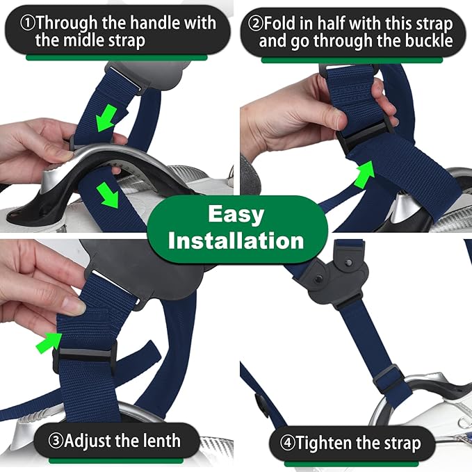 BIG TEETH Golf Bag Straps Swivel Backpack Straps Golf Bag Double Strap, Backpack Straps Replacement Adjustable Bag Strap